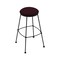 Holland Bar Stool Co 25" Stationary Counter Stool, Black Wrinkle, Canter Bordeaux Seat 303025BW005 - alternate 1